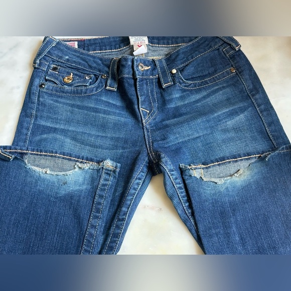 True Religion Boot Cut Jeans with Rhinestone Details - Picture 9 of 10